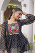 Off White Kora Cotton Lehenga Choli - Side View | Samyak Fashion