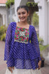 Off White Kora Cotton Lehenga Choli - Side View | Samyak Fashion