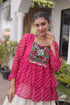Off White Kora Cotton Lehenga Choli - Side View | Samyak Fashion