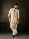 Off White Rayon Mens Kurta With Payjama - Front View | Samyak Fashion