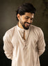 Off White Rayon Mens Kurta With Payjama - Side View | Samyak Fashion