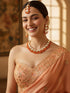 Orange Necklace Set - Back View | Samyak Fashion