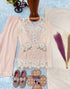 Peach Heavy Fox Georgette Kid's Salwar Suit - Detail View | Samyak Fashion
