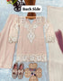 Peach Heavy Fox Georgette Kid's Salwar Suit - Close-up View | Samyak Fashion