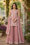 Pink Chiffon Salwar Suits - Front View | Samyak Fashion