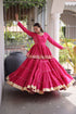 Pink Cora Cotton Lahenga Choli - Front View | Samyak Fashion