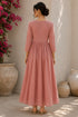 Pink Cotton Gown - Side View | Samyak Fashion