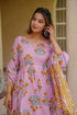 Pink Cotton Silk Salwar Suit - Side View | Samyak Fashion