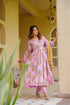 Pink Cotton Silk Salwar Suit - Close-up View | Samyak Fashion