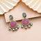 Pink Earrings - Front View | Samyak Fashion
