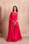 Pink Georgette Salwar Suit - Front View | Samyak Fashion
