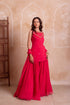 Pink Georgette Salwar Suit - Detail View | Samyak Fashion