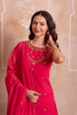 Pink Georgette Salwar Suit - Full View | Samyak Fashion