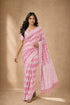 Pink Georgette Saree With Blouse - Front View | Samyak Fashion
