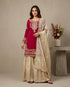 Pink Heavy Gmy Silk Elegant Salwar Suit - Front View | Samyak Fashion