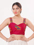 Pink Heavy Magic Cotton Blouse - Back View | Samyak Fashion