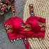 Pink Heavy Magic Cotton Blouse - Detail View | Samyak Fashion