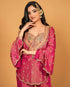 Pink Heavy Simar Silk Elegant Salwar Suit - Side View | Samyak Fashion
