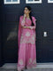 Pink Heavy Star Georgette Silk Salwar Suit - Front View | Samyak Fashion