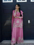 Pink Heavy Star Georgette Silk Salwar Suit - Front View | Samyak Fashion