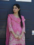 Pink Heavy Star Georgette Silk Salwar Suit - Detail View | Samyak Fashion