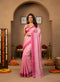 Pink Manipuri Kalam Silk Elegant Party Wear Saree Collection With Blouse - Front View | Samyak Fashion
