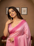 Pink Manipuri Kalam Silk Elegant Party Wear Saree Collection With Blouse - Close-up View | Samyak Fashion