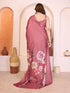 Pink Manipuri Silk Elegant Party Wear Saree Collection With Blouse - Detail View | Samyak Fashion