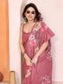 Pink Manipuri Silk Elegant Party Wear Saree Collection With Blouse - Close-up View | Samyak Fashion