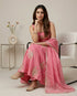 Pink Pure Fendy Silk Elegant Salwar Suit - Front View | Samyak Fashion