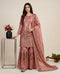 Pink Pure Fendy Silk Elegant Salwar Suit - Front View | Samyak Fashion