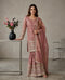 Pink Pure Gmy Silk Elegant Salwar Suit - Front View | Samyak Fashion