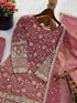 Pink Pure Gmy Silk Elegant Salwar Suit - Detail View | Samyak Fashion