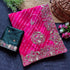 Pink Pure Soft Cyc Georgette Saree With Blouse - Back View | Samyak Fashion