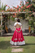 Pink Roman Silk Lehenga Choli - Back View | Samyak Fashion