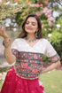 Pink Roman Silk Lehenga Choli - Side View | Samyak Fashion
