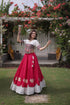 Pink Roman Silk Lehenga Choli - Detail View | Samyak Fashion