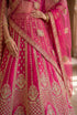 Pink Silk Lehenga Choli - Detail View | Samyak Fashion