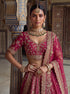Pink Silk Lehenga Choli - Side View | Samyak Fashion