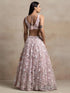 Pink Soft Net Lehenga Choli - Back View | Samyak Fashion