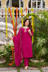 Pink Viscose Chanderi Salwar Suits - Front View | Samyak Fashion
