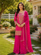 Pink Viscose Jacquard Silk Salwar Suit - Front View | Samyak Fashion