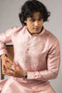 Pink Viscose Mens Kurta With Payjama - Side View | Samyak Fashion