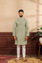 Pista Art Silk Mens Kurta With Payjama - Front View | Samyak Fashion