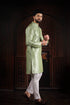 Pista Art Silk Mens Kurta With Payjama - Close-up View | Samyak Fashion