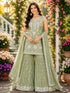 Pista Chiffon Salwar Suits - Front View | Samyak Fashion