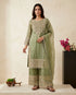 Pista Fendy Silk Elegant Salwar Suit - Front View | Samyak Fashion