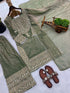 Pista Fendy Silk Elegant Salwar Suit - Detail View | Samyak Fashion