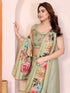 Pista Manipuri Silk Elegant Party Wear Saree Collection With Blouse - Close-up View | Samyak Fashion