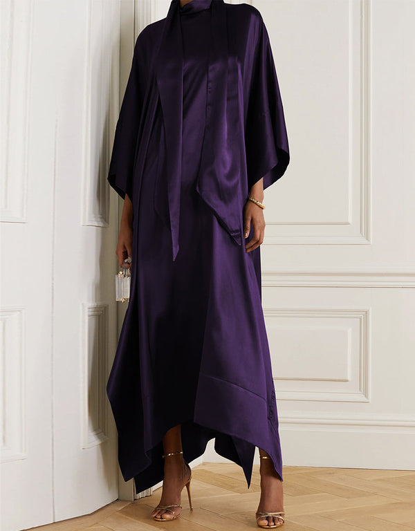 Purple Heavy Designer Heavy Maxi Dress